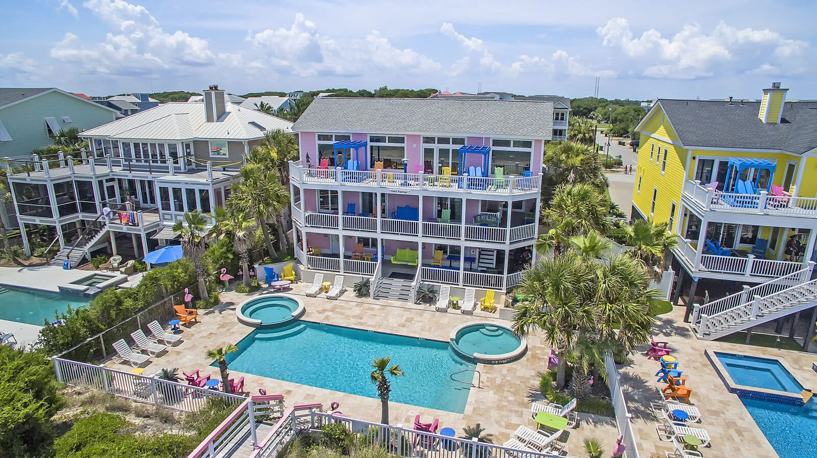 Casa Flamingo Back View Aerial - Isle of Palms, SC