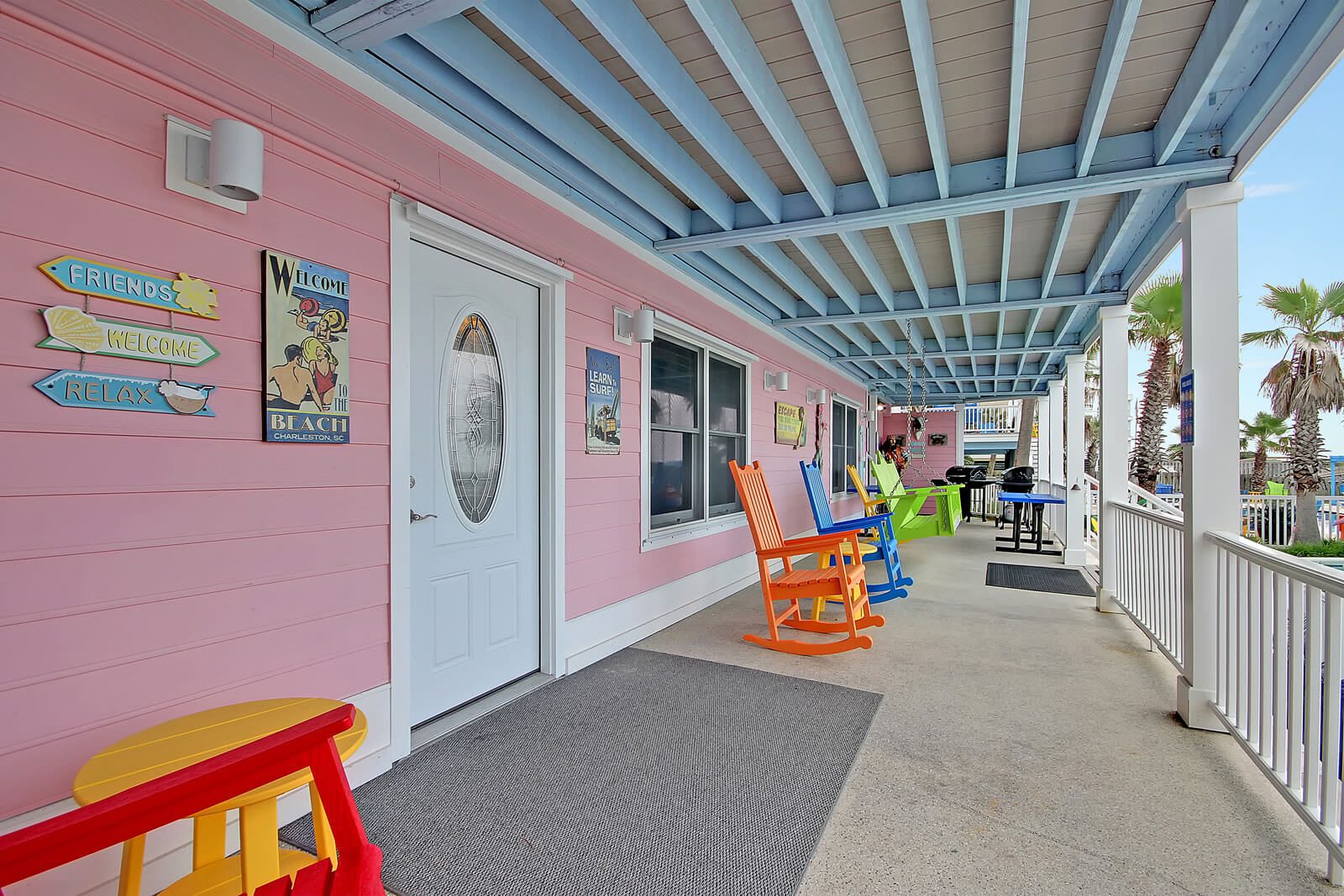 Casa Flamingo Back Deck Long View - Isle of Palms, SC