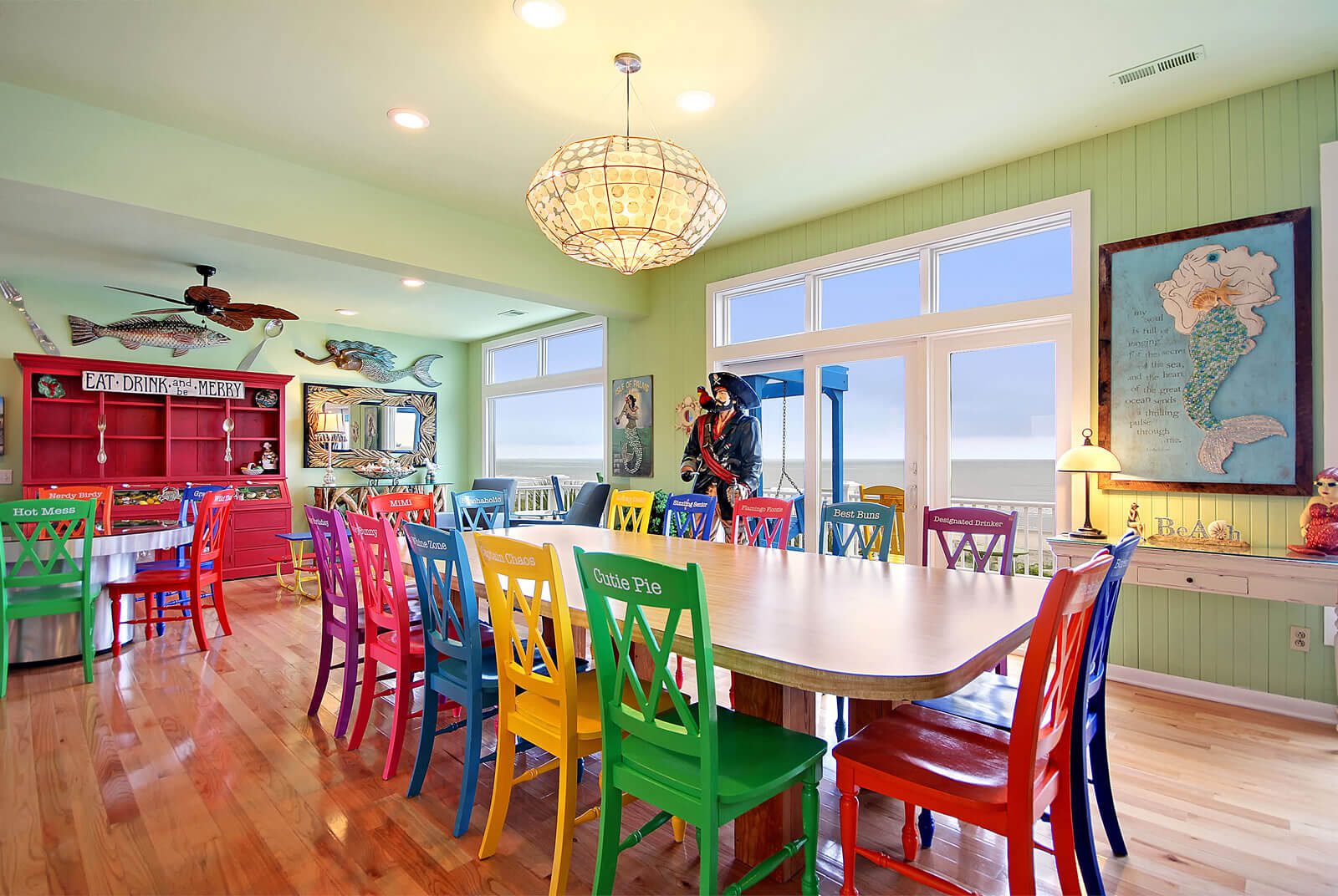 Casa Flamingo Spacious Dining Room - Isle of Palms, SC