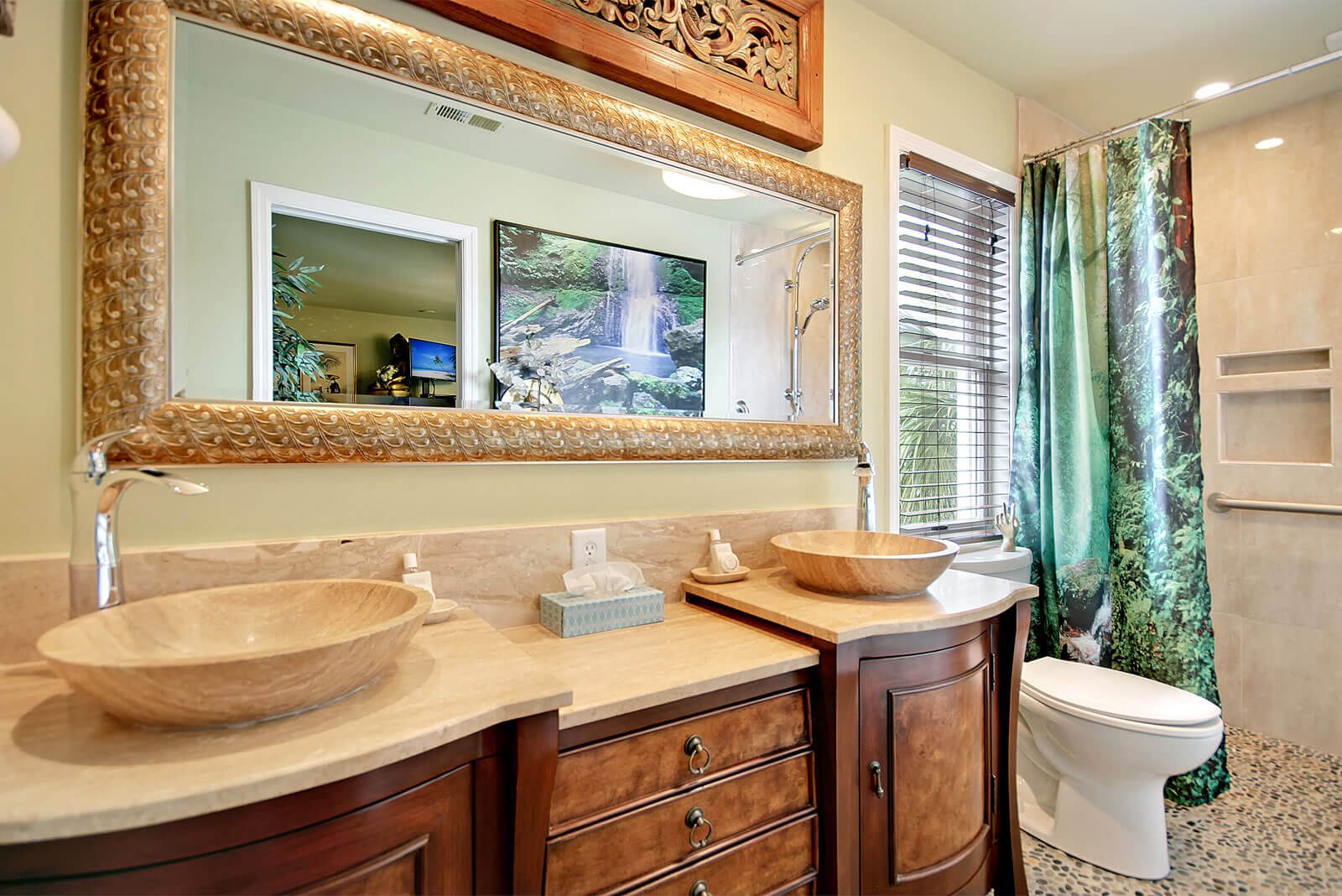 Casa Flamingo Zen Den Bathroom Countertop Space - Isle of Palms, SC