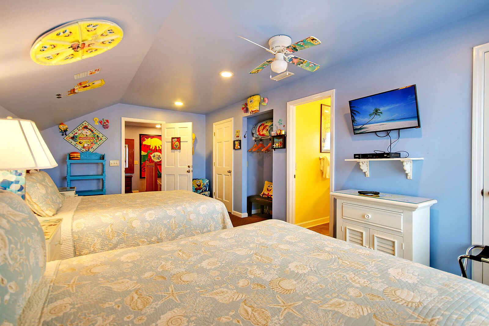 Casa Margarita Sponge Bob Bedroom Alternate View - Isle of Palms, SC