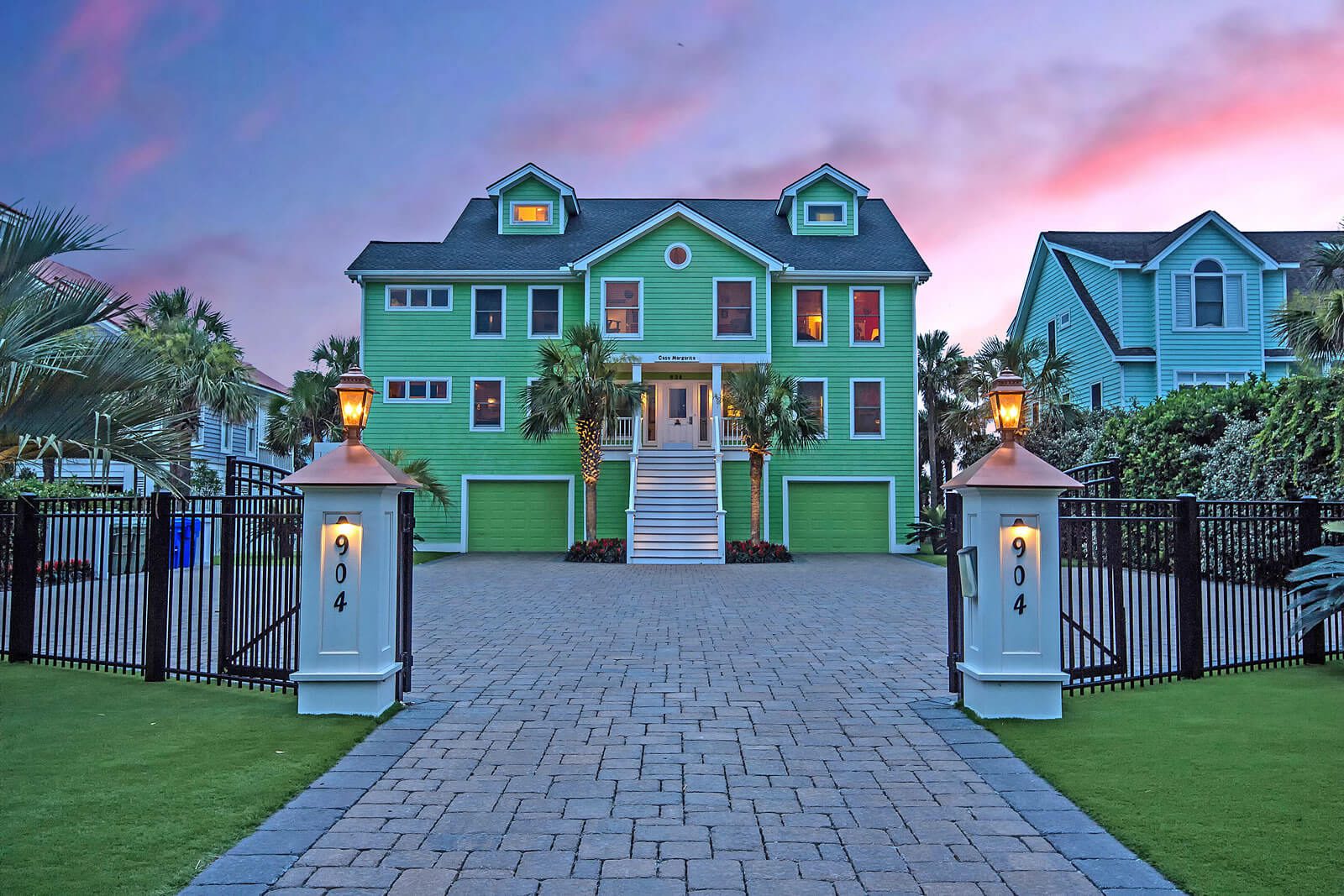 Casa Margarita Entrance at Night - Isle of Palms, SC